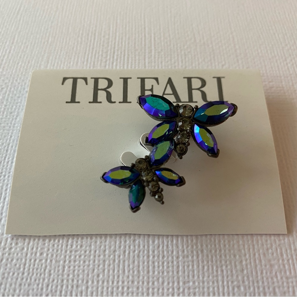Trifari Double Butterfly Brooch